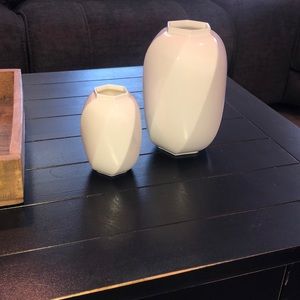 White Mikasa Bone China matching vases Y1500